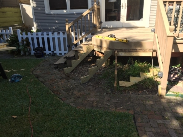 Outdoor porch repair