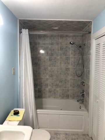 shower tile renovation