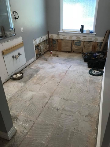 bathroom renovation process