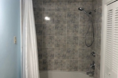 shower tile renovation