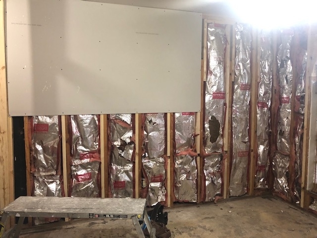 living room drywall