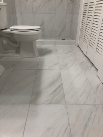 bathroom flooring renovation